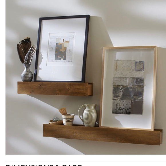 Pottery Barn Wall Decor Pottery Barn Floating Shelves Rustic Ledge